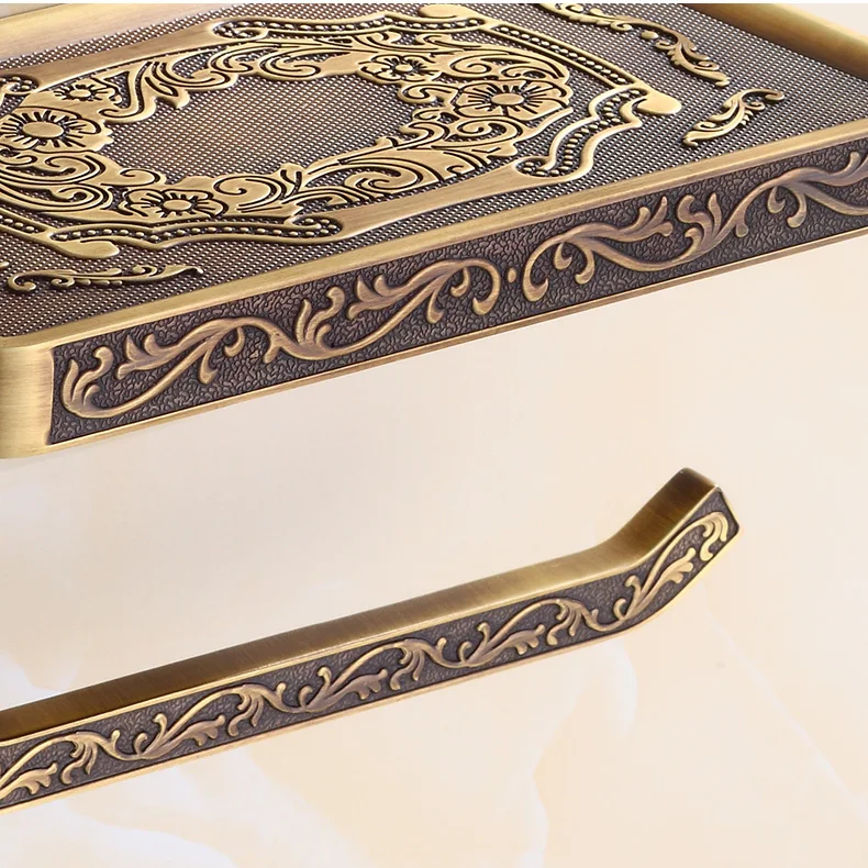 Wall Mounted Antique Brass Toilet Paper Holder