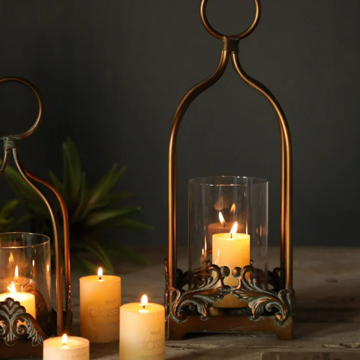 Wrought Iron Hanging Bird Cage Lantern