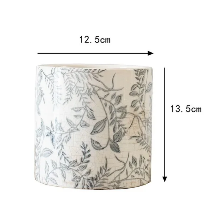 Floral Pattern Flower Vase