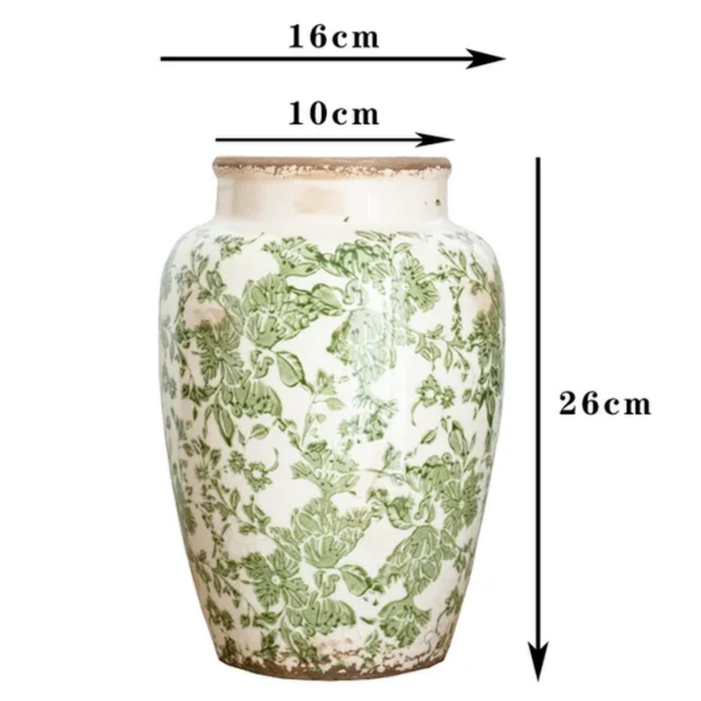 Floral Pattern Flower Vase