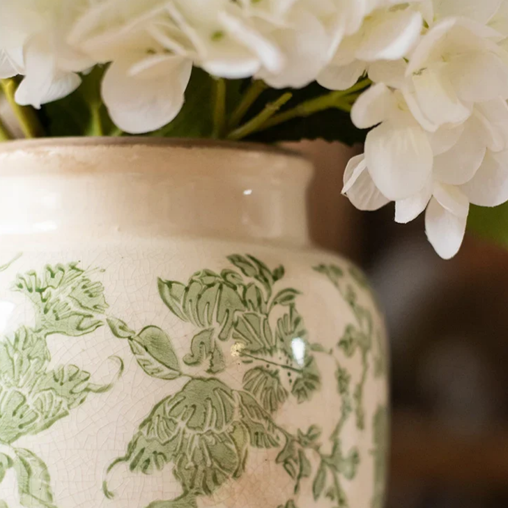 Floral Pattern Flower Vase