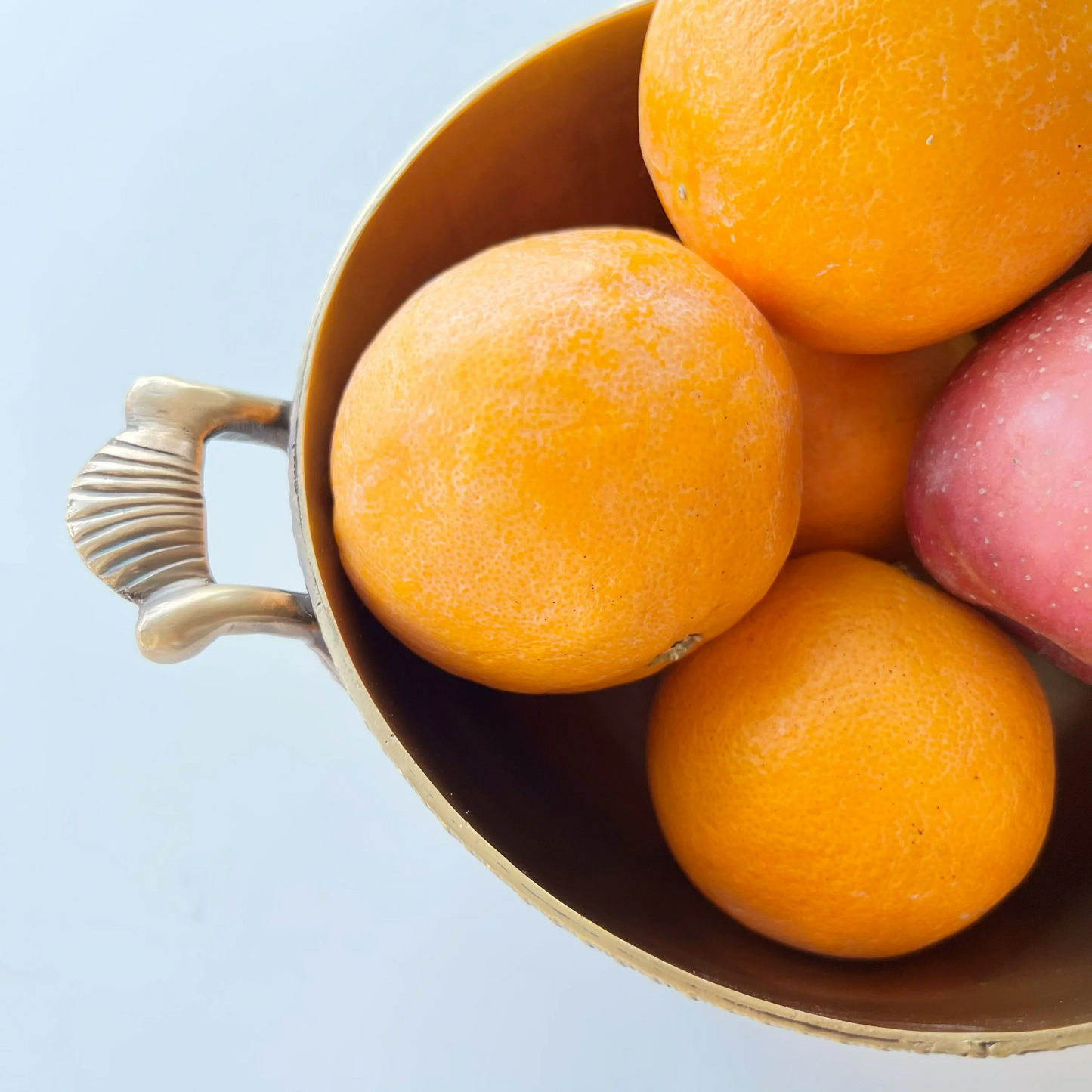 Old Brass Decorative Fruit Tray