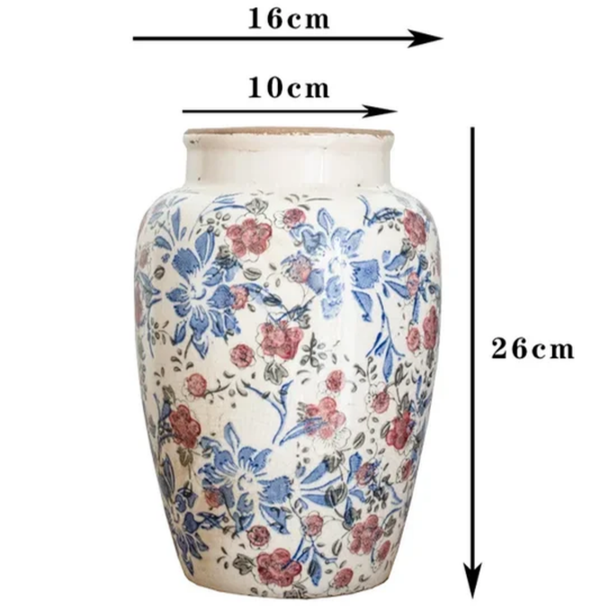 Floral Pattern Flower Vase 