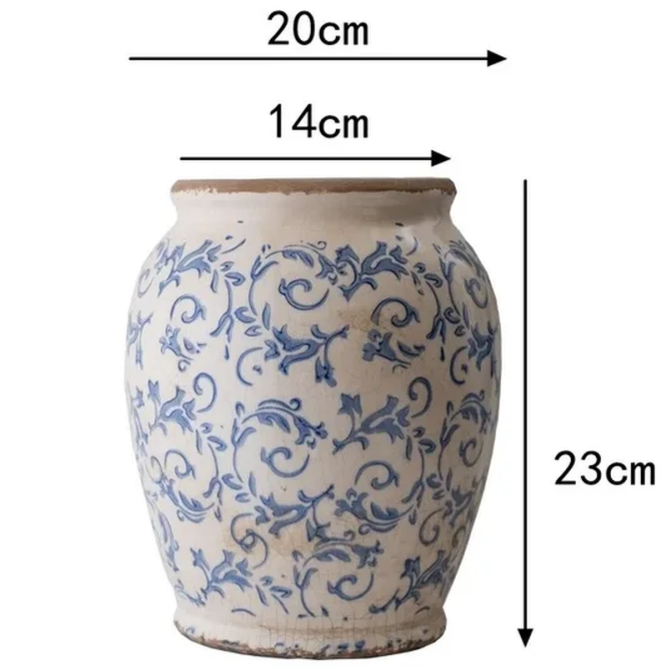Floral Pattern Flower Vase 