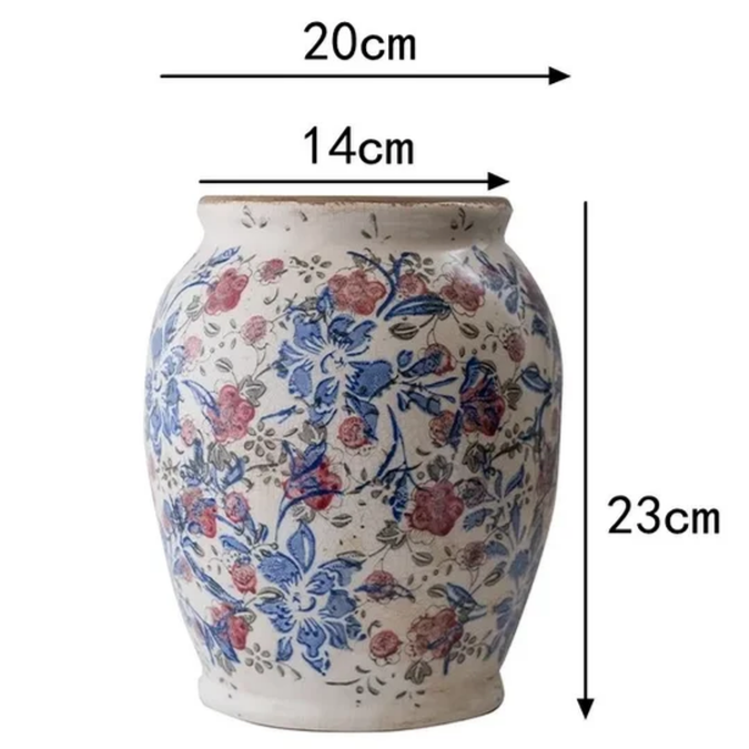 Floral Pattern Flower Vase 