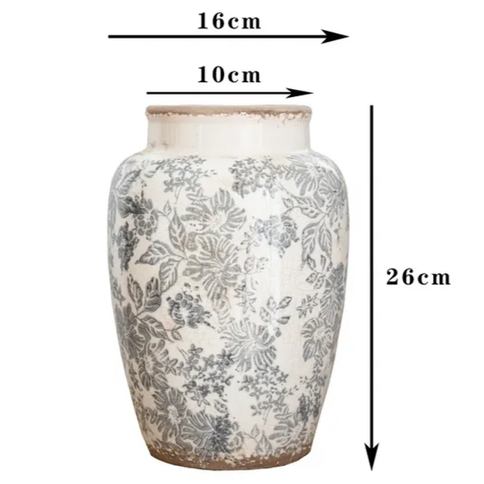 Floral Pattern Flower Vase 