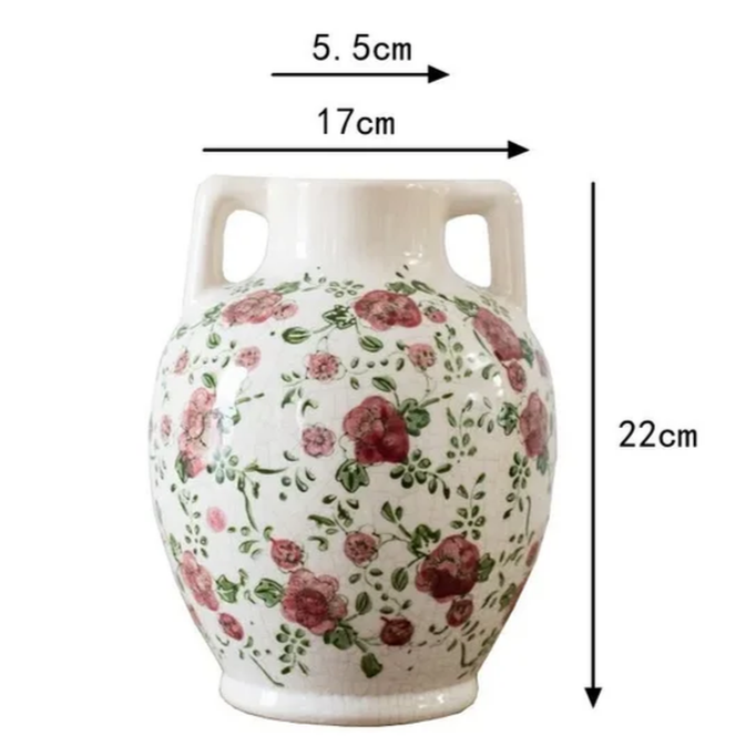 Floral Pattern Flower Vase 