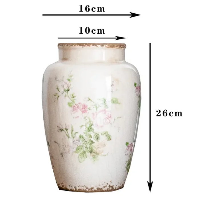 Floral Pattern Flower Vase 