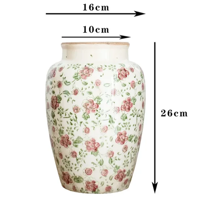 Floral Pattern Flower Vase 